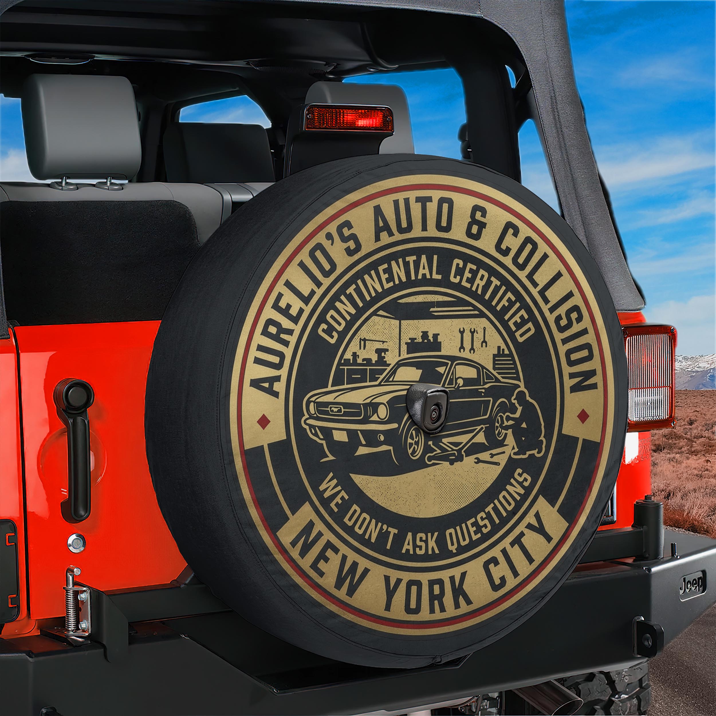 Aurelio Auto & Collision Spare Tire Cover