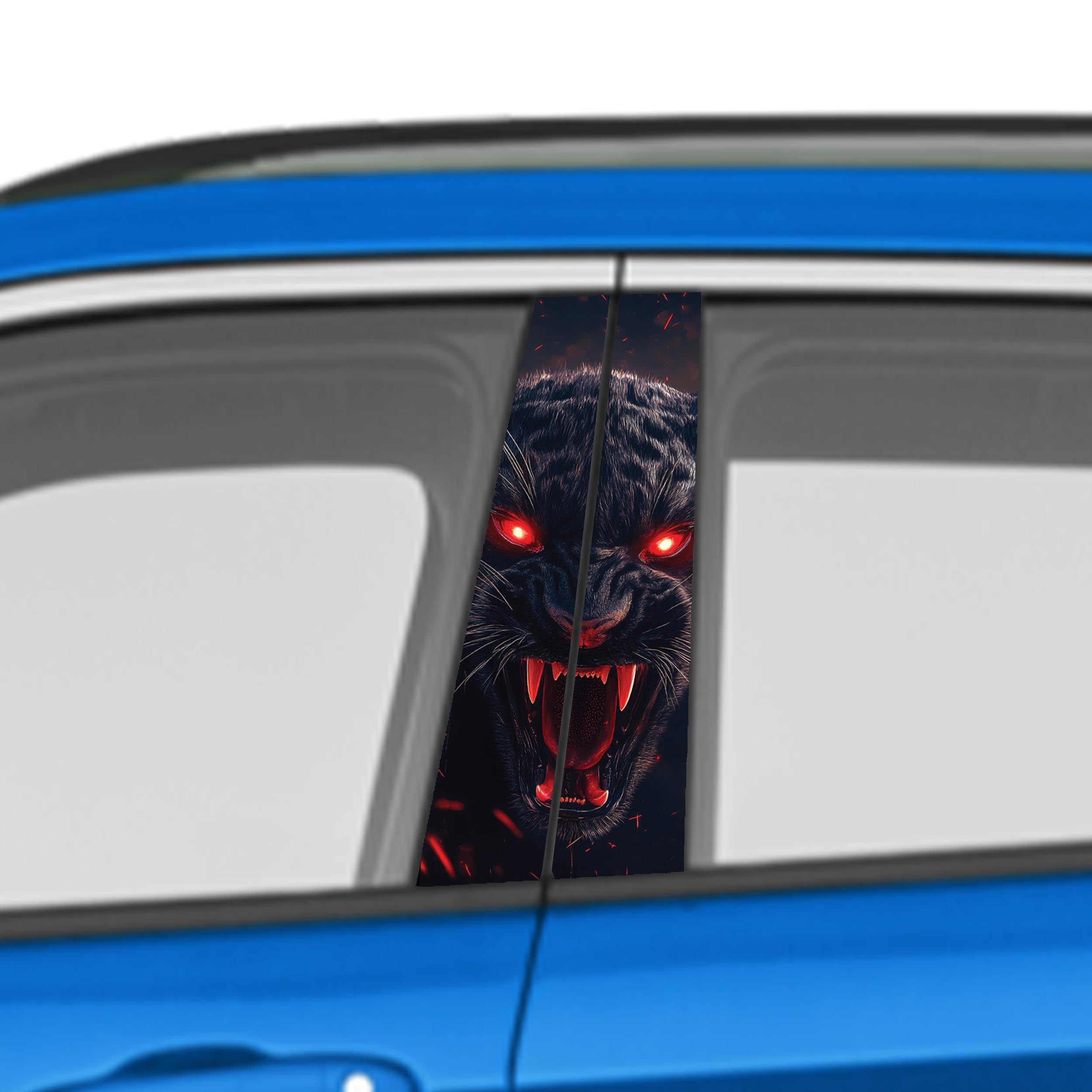 Animal Car Door Vinyl Graphic: Bold Livery Sticker for Pillar Panels Universal Fit
