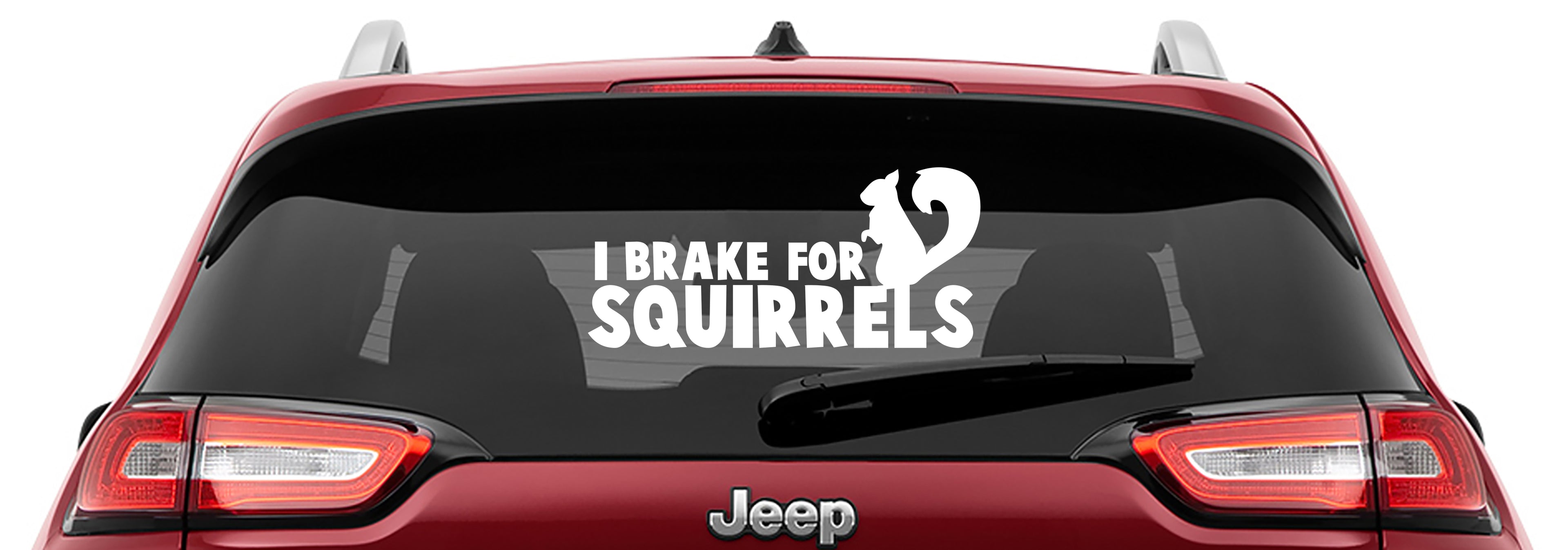 I Brake for Squirrels Vinyl Decal Sticker