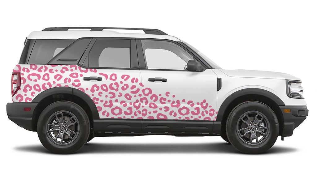 Leopard Print Side Body Vinyl Decal Graphic Kit for Ford Bronco Sport 2021 to Current Models