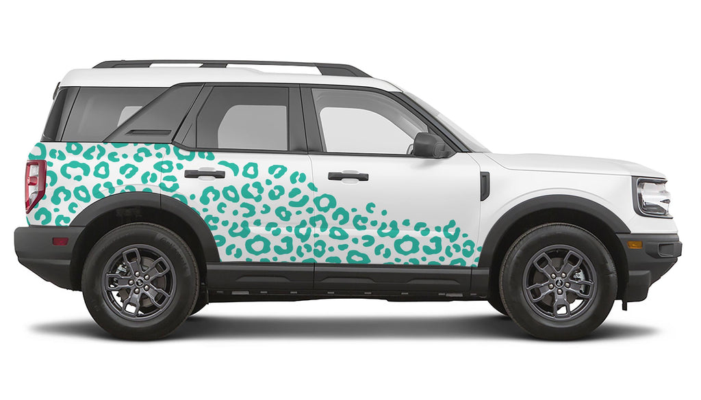 Leopard Print Side Body Vinyl Decal Graphic Kit for Ford Bronco Sport 2021 to Current Models