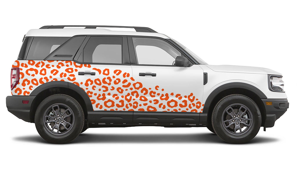Leopard Print Side Body Vinyl Decal Graphic Kit for Ford Bronco Sport 2021 to Current Models