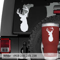 Deer Buck Head Vinyl Decal