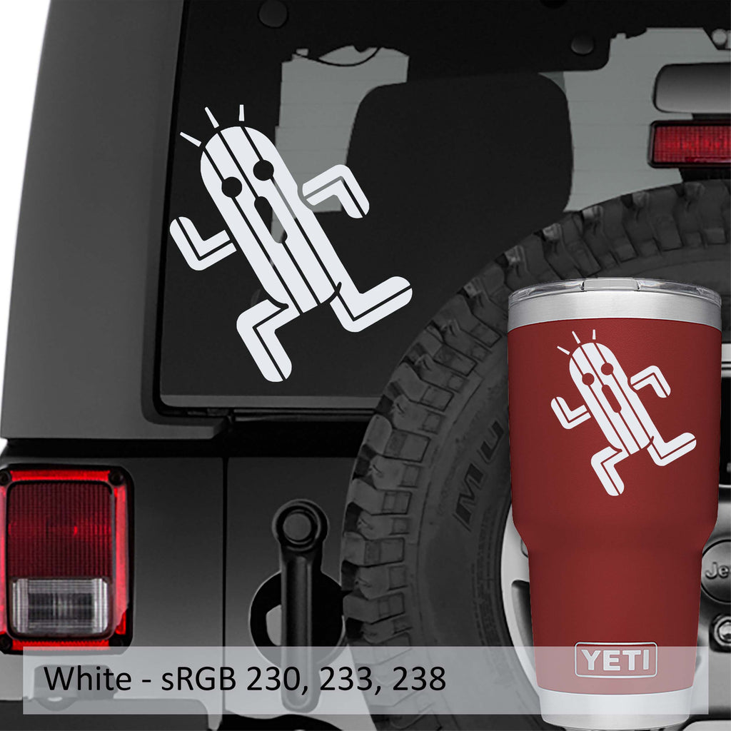 The Cactuar Anime Window Vinyl Decal