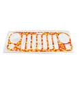 Candy Corn Grille Skin Vinyl Graphic for JK & JKU Wranglers 2006 - 2018