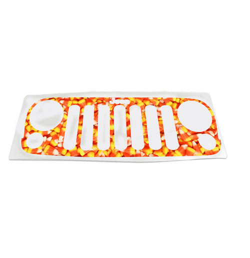 Candy Corn Grille Skin Vinyl Graphic for JK & JKU Wranglers 2006 - 2018