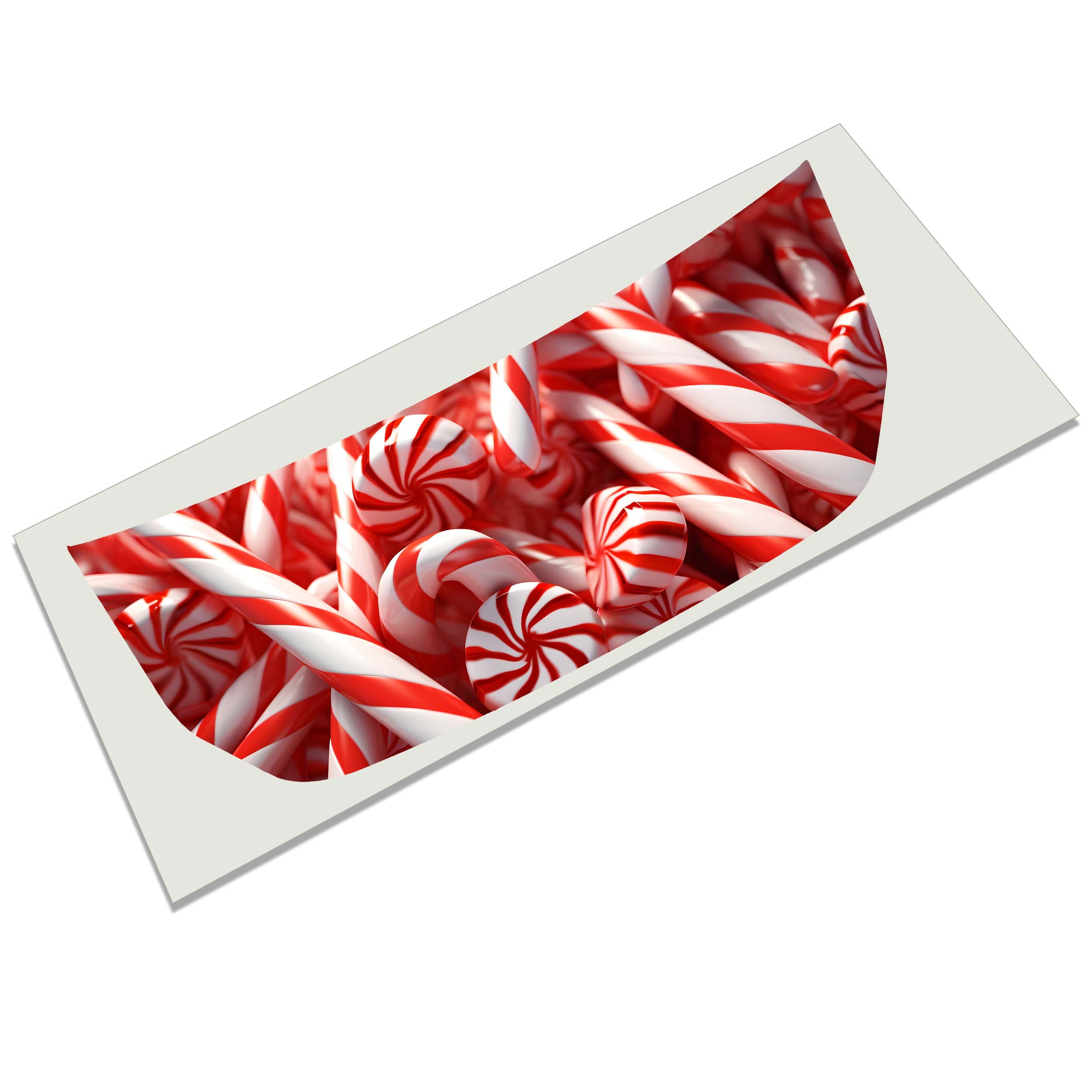 Candy Cane Christmas Hood Graphic Design Decal Fits Ford Bronco 2021+