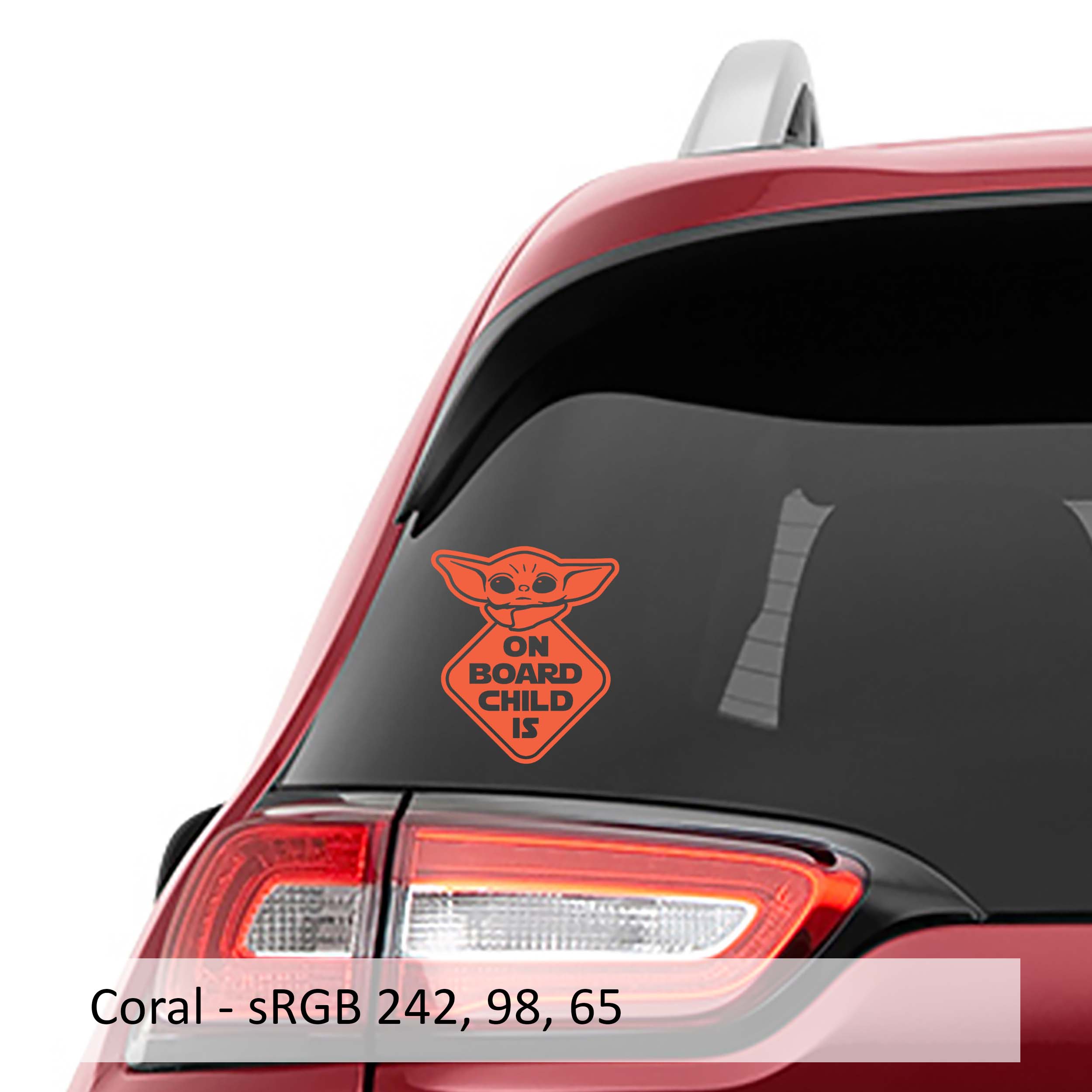 The Child On Board Vinyl Decal Sticker