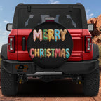 Merry Christmas Gingerbread Tire cover