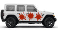 Paint Color Splatter Set Vinyl Transfer Decal