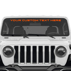 Custom Windshield Banner Decal - Name Your Jeep in 63 Colors