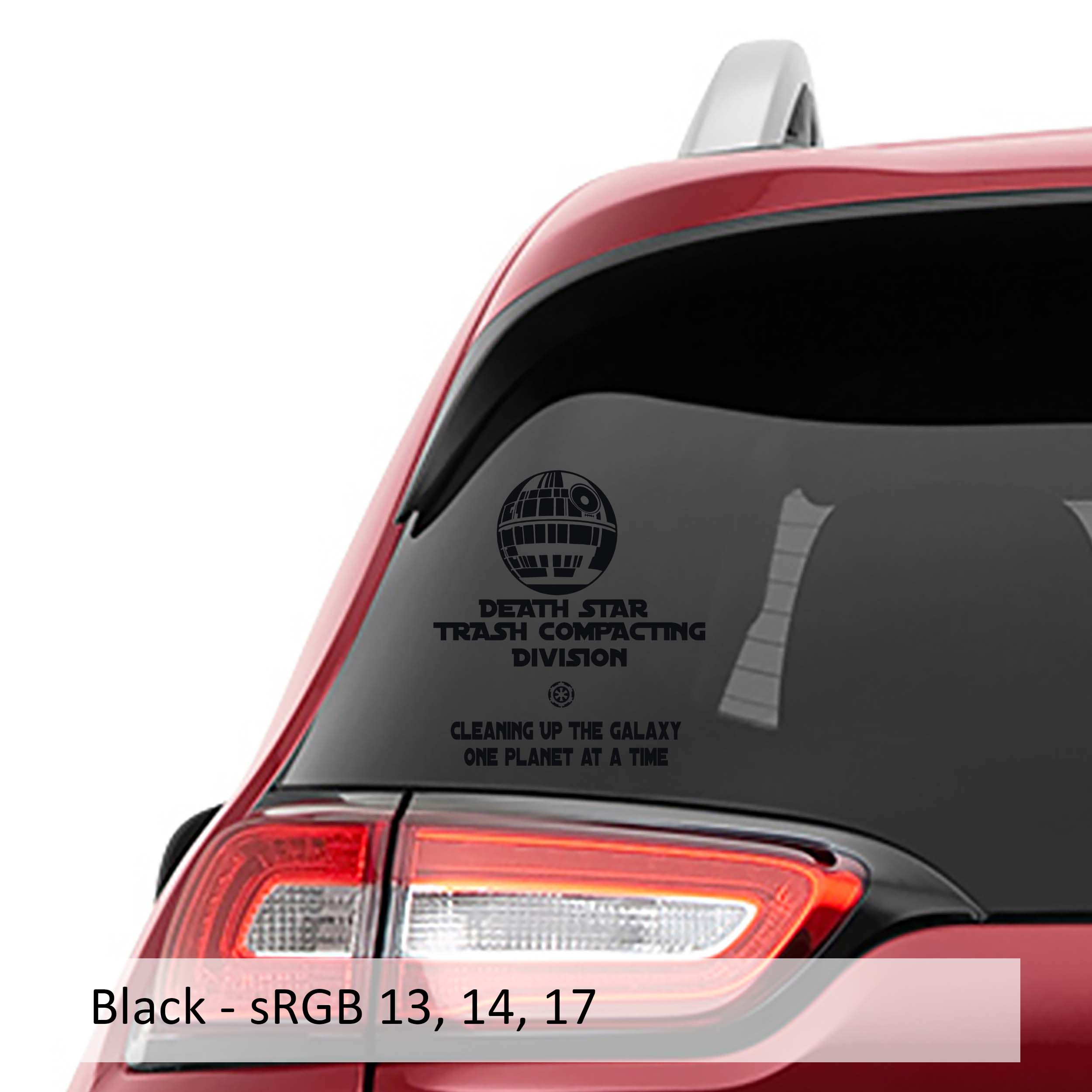 Death Star Trash Compacting Division Vinyl Decal