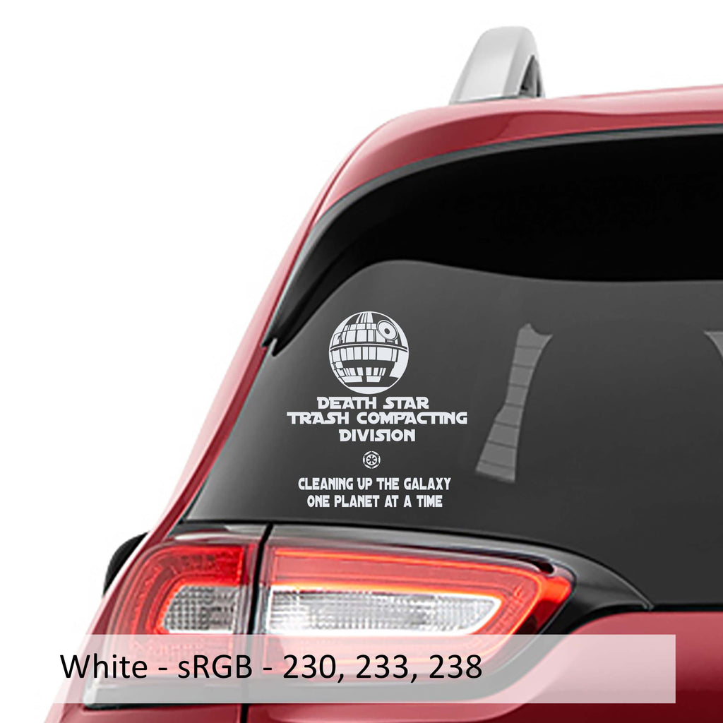 Death Star Trash Compacting Division Vinyl Decal