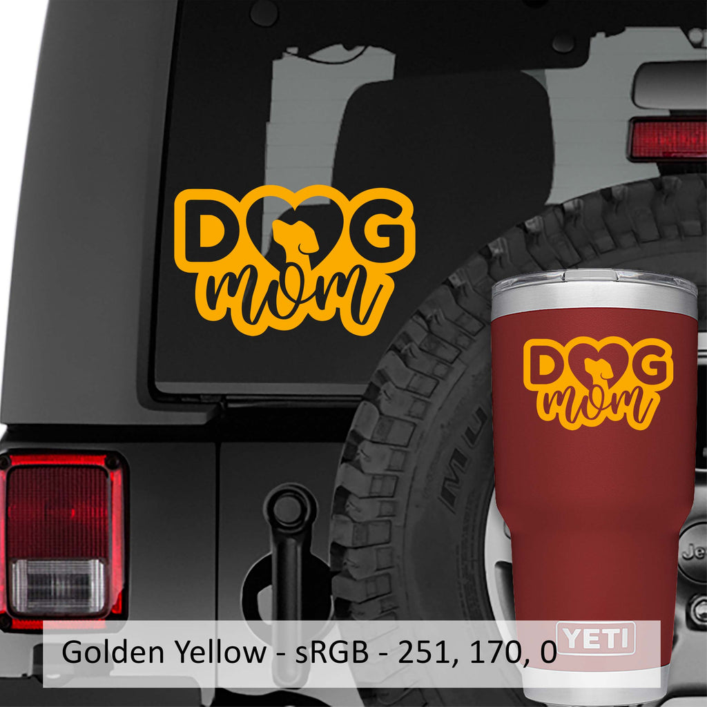 Dog Mom Vinyl Decal Sticker