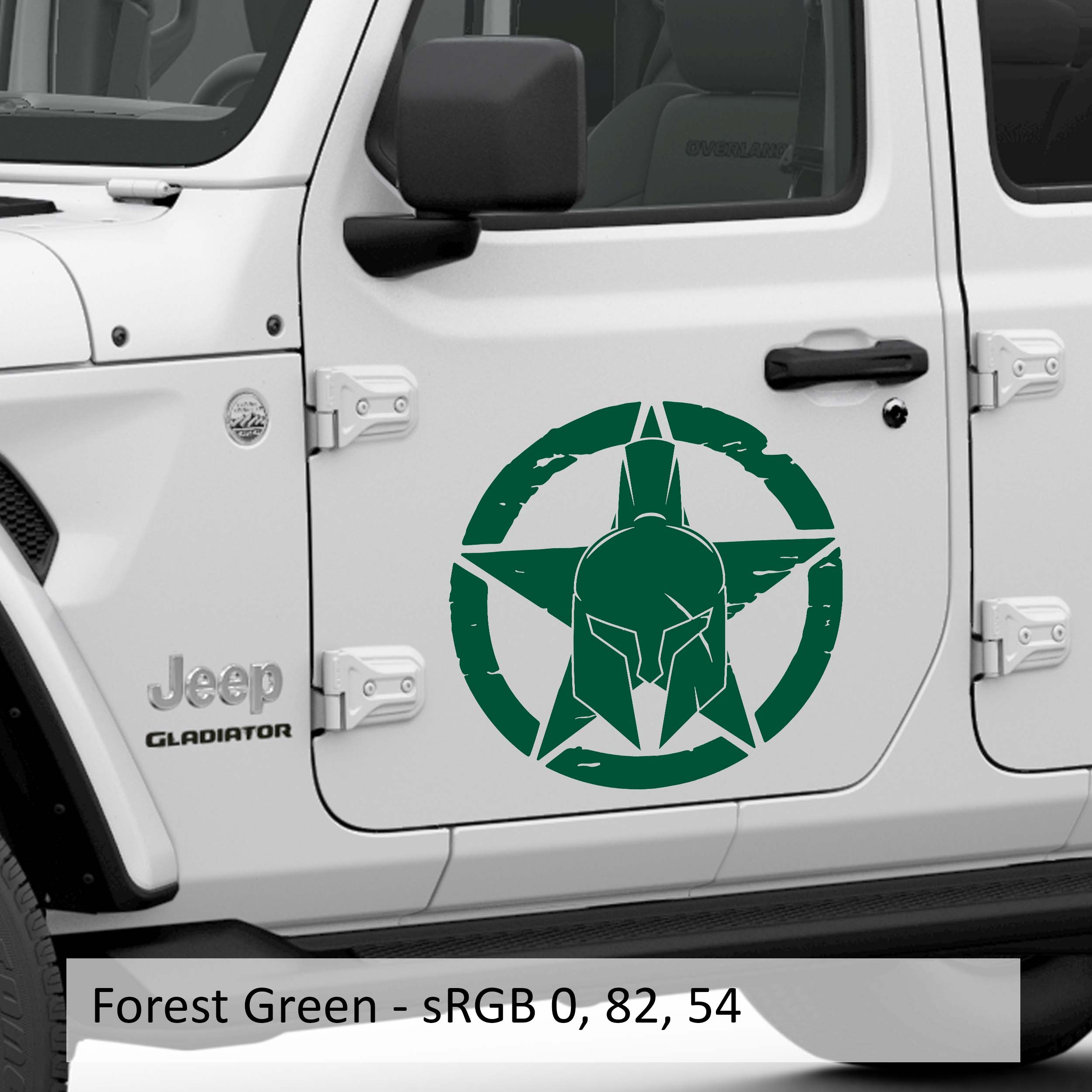 Distressed Gladiator Alpha Romeo Military Star Vinyl Decal