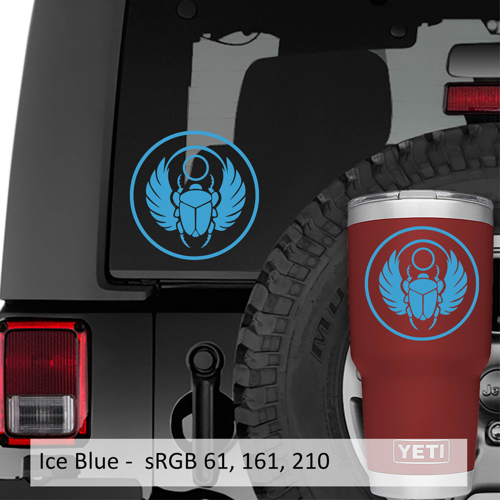 Egyptian Scarab Beetle Vinyl Decal Sticker