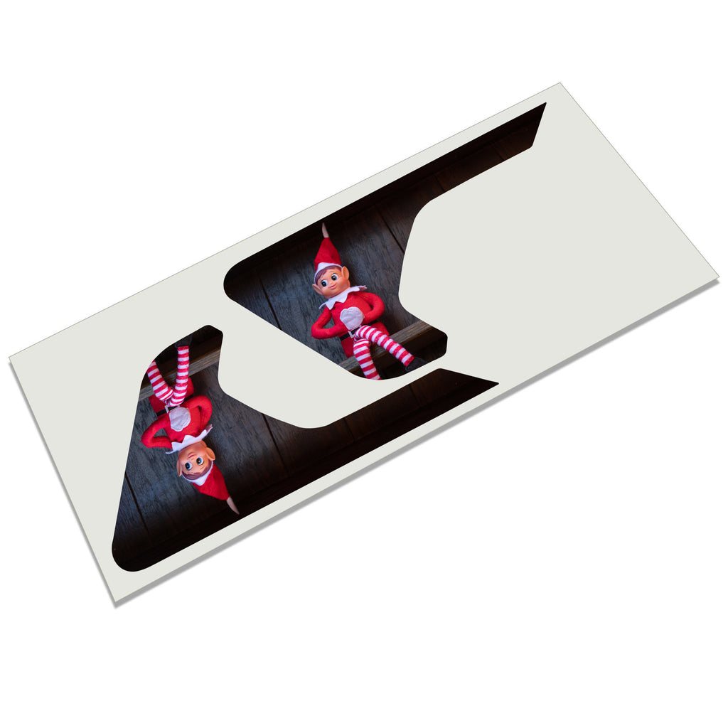 Elf on Shelf 2pc Vinyl Fender Decal Set - Fits Jeep Wrangler JL/Jeep Gladiator JT 2018+