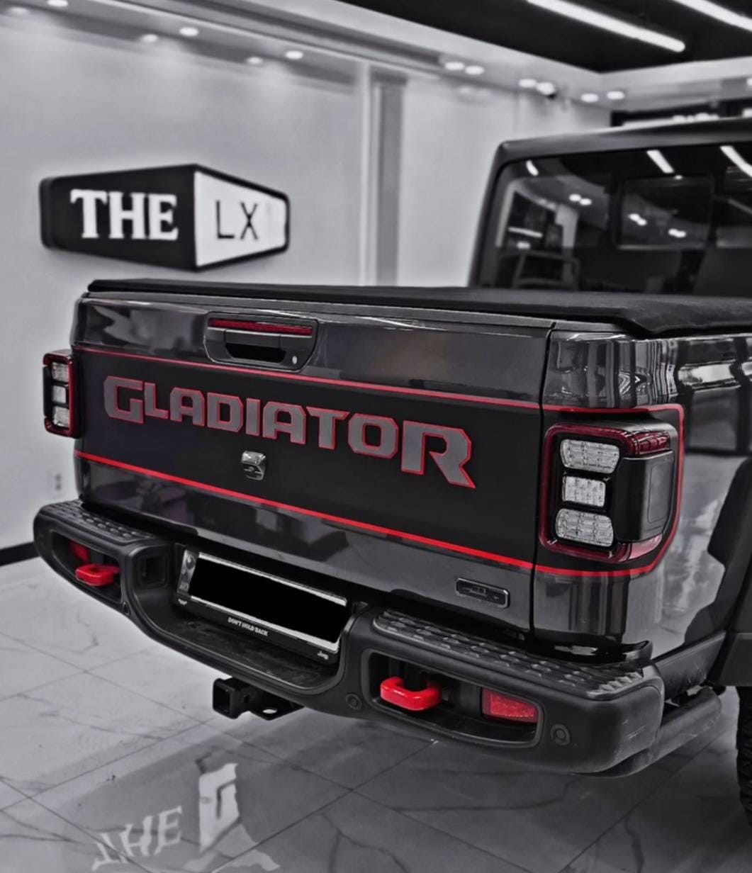 JT Tailgate Bordered Blackout Decal | Gladiator | JDS
