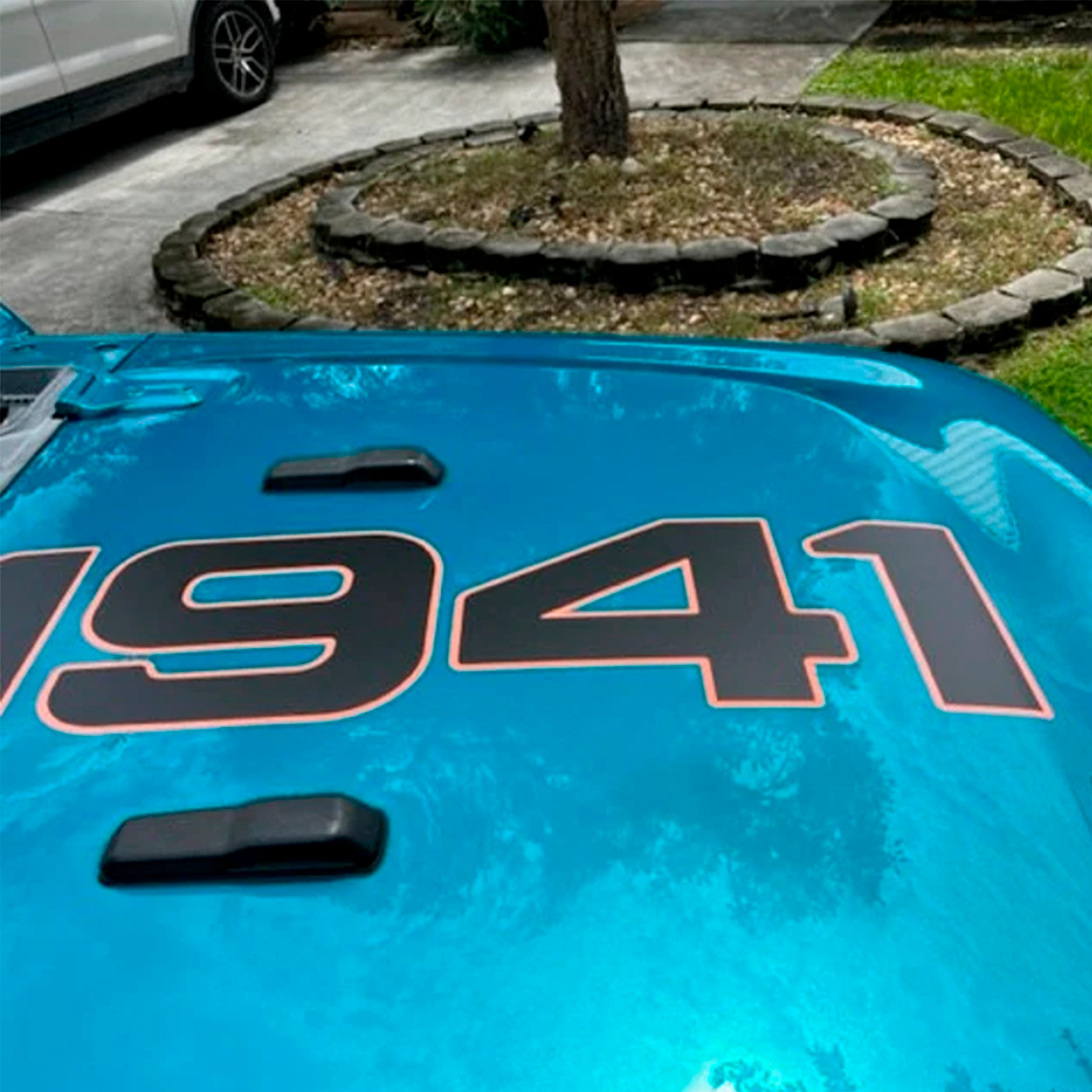 1941 Center Hood Vinyl Decal