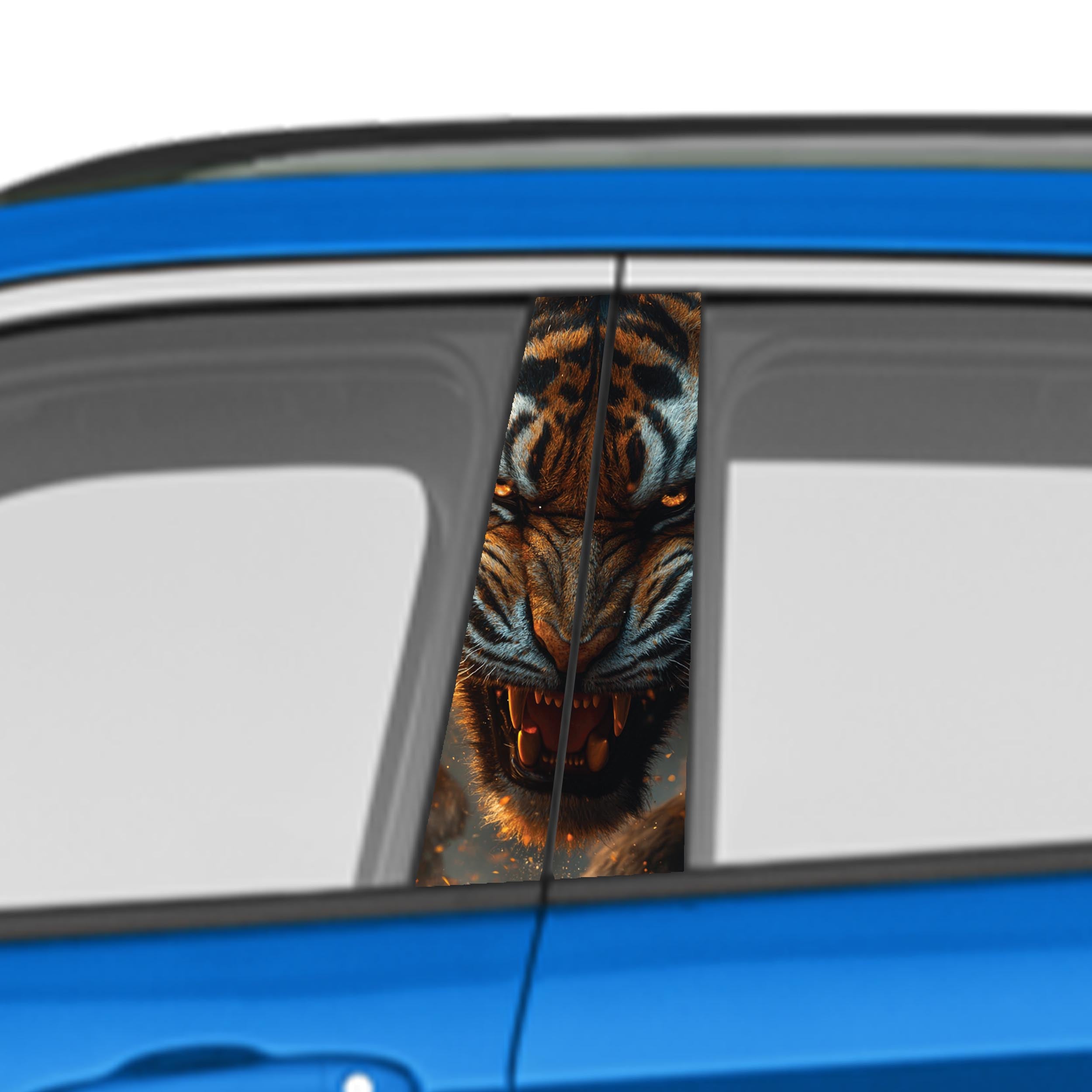 Animal Car Door Vinyl Graphic: Bold Livery Sticker for Pillar Panels Universal Fit