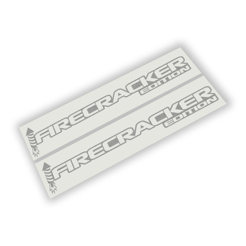 Firecracker Edition rocket icon paired fender decal set for Jeep Wrangler JL and Gladiator JT hood