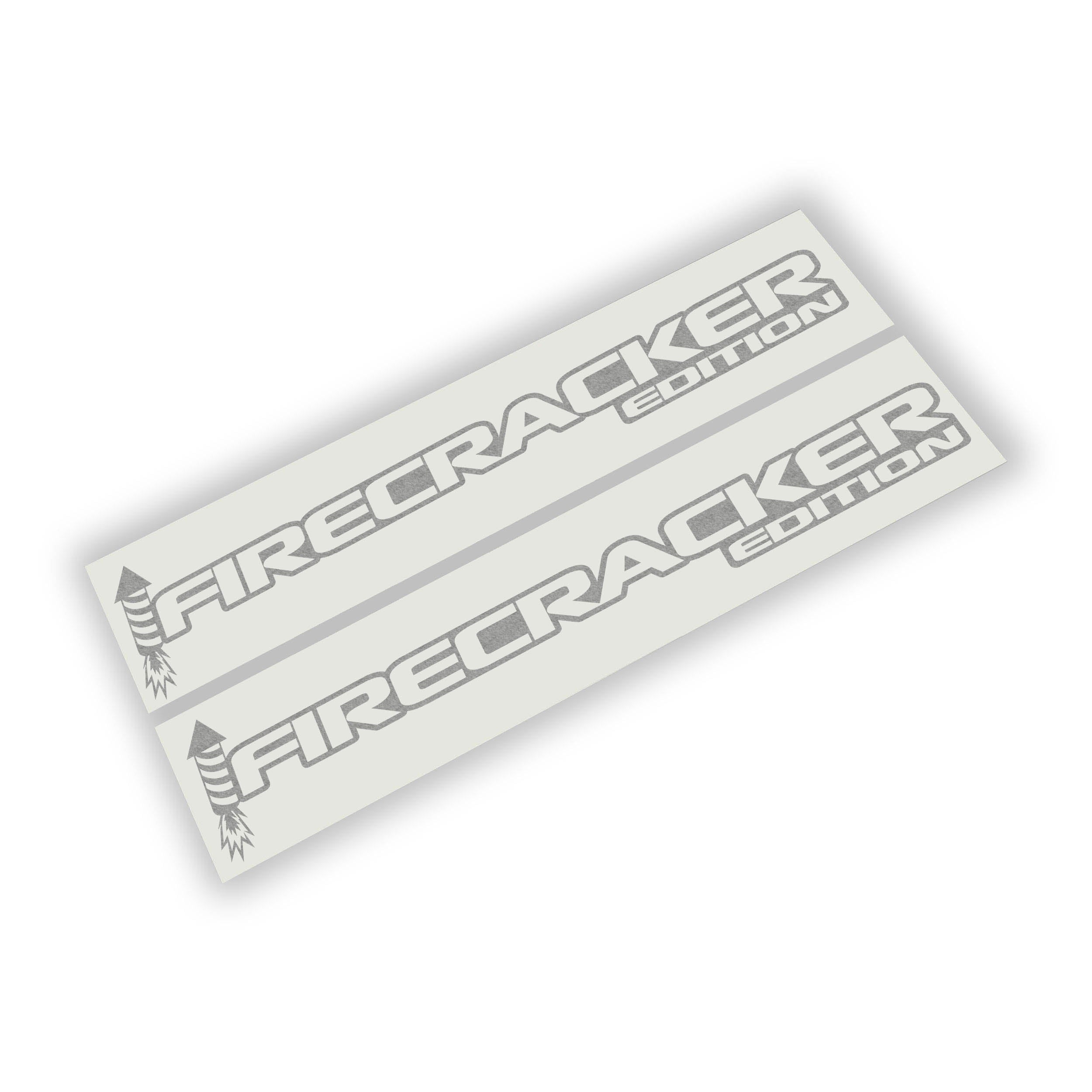 Firecracker Edition rocket icon paired fender decal set for Jeep Wrangler JL and Gladiator JT hood