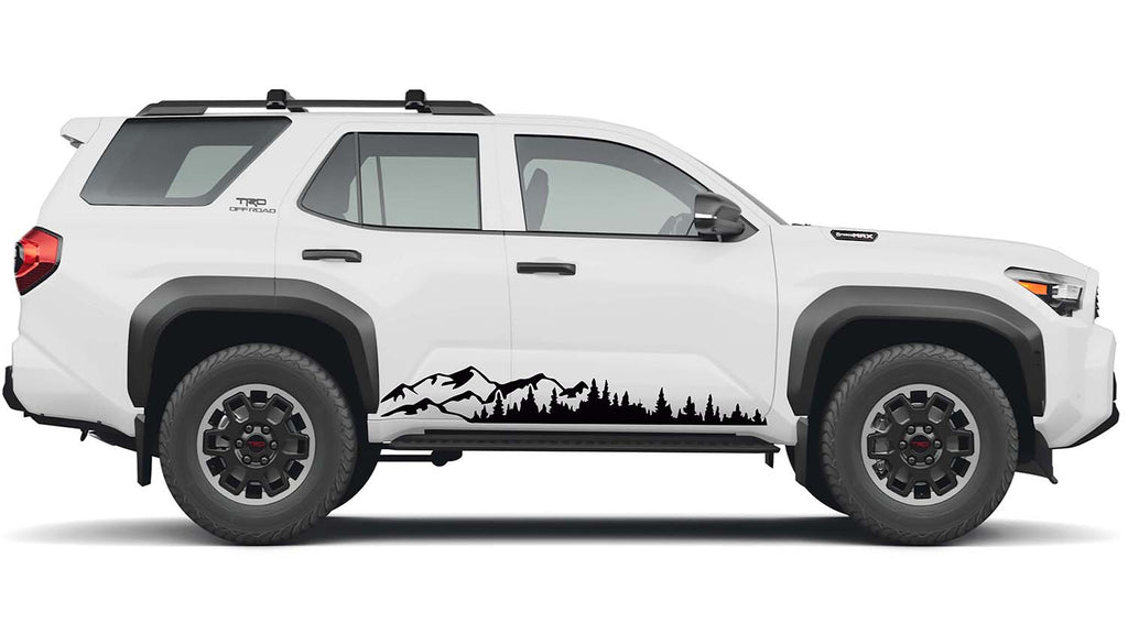 Mountain Forest 2Pcs Rocker Vinyl Transfer Decal Fits Toyota Gen 6 4Runner 2025 and Newer Models