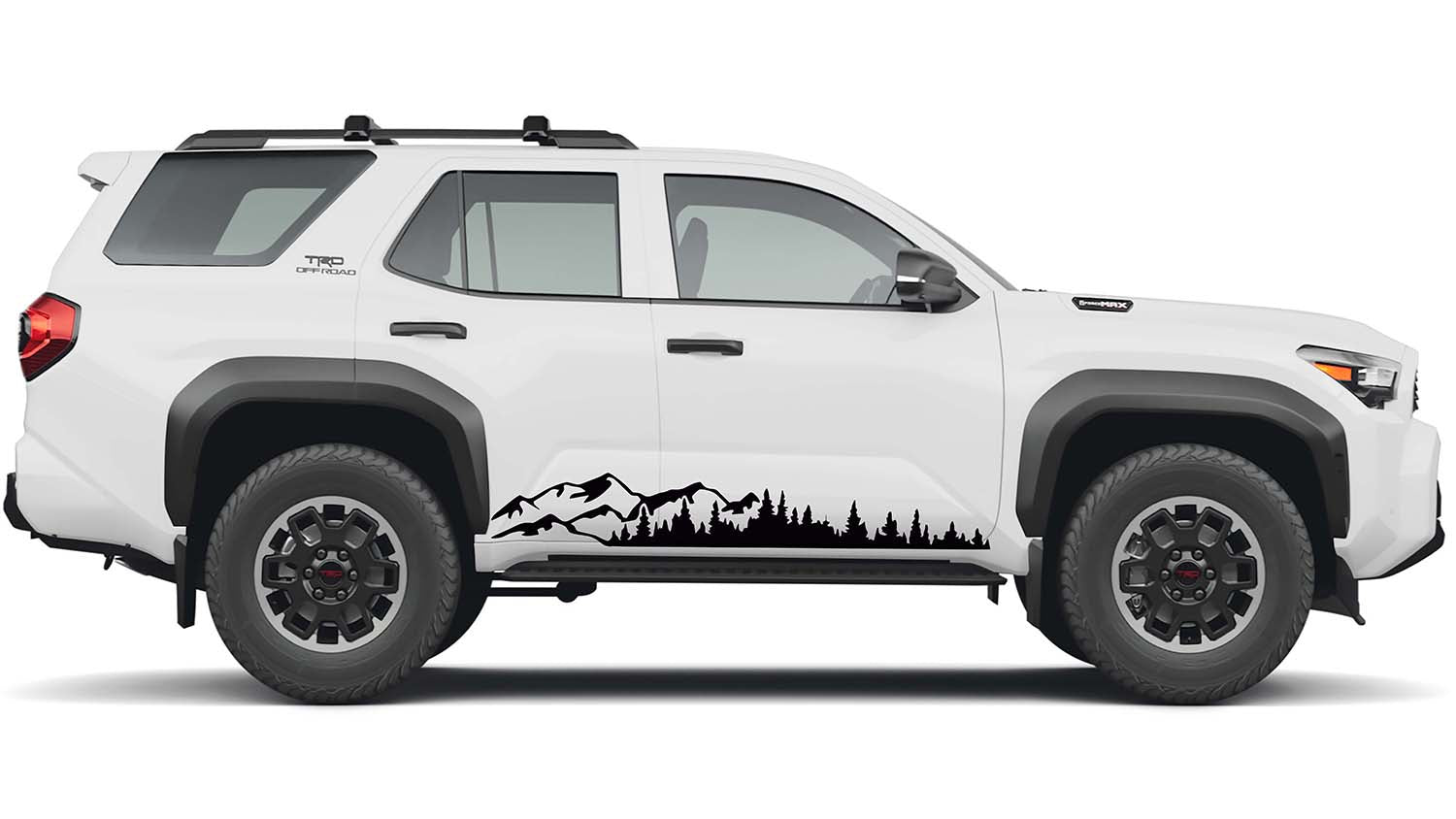 Mountain Forest 2Pcs Rocker Vinyl Transfer Decal Fits Toyota Gen 6 4Runner 2025 and Newer Models