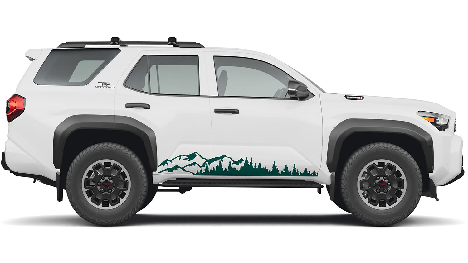Mountain Forest 2Pcs Rocker Vinyl Transfer Decal Fits Toyota Gen 6 4Runner 2025 and Newer Models