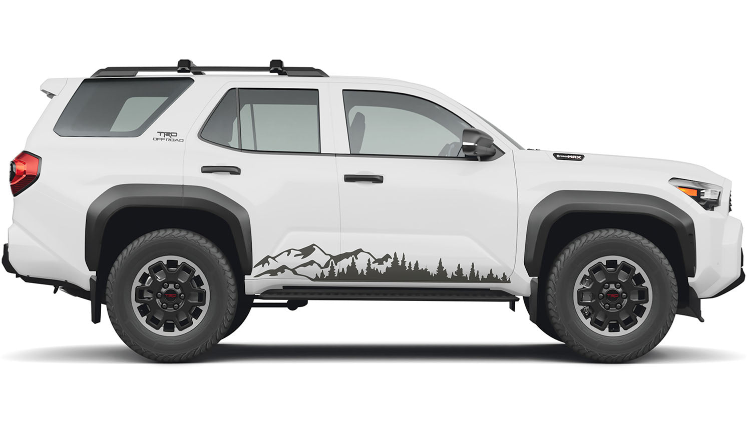 Mountain Forest 2Pcs Rocker Vinyl Transfer Decal Fits Toyota Gen 6 4Runner 2025 and Newer Models
