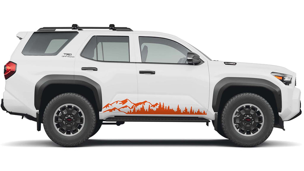 Mountain Forest 2Pcs Rocker Vinyl Transfer Decal Fits Toyota Gen 6 4Runner 2025 and Newer Models
