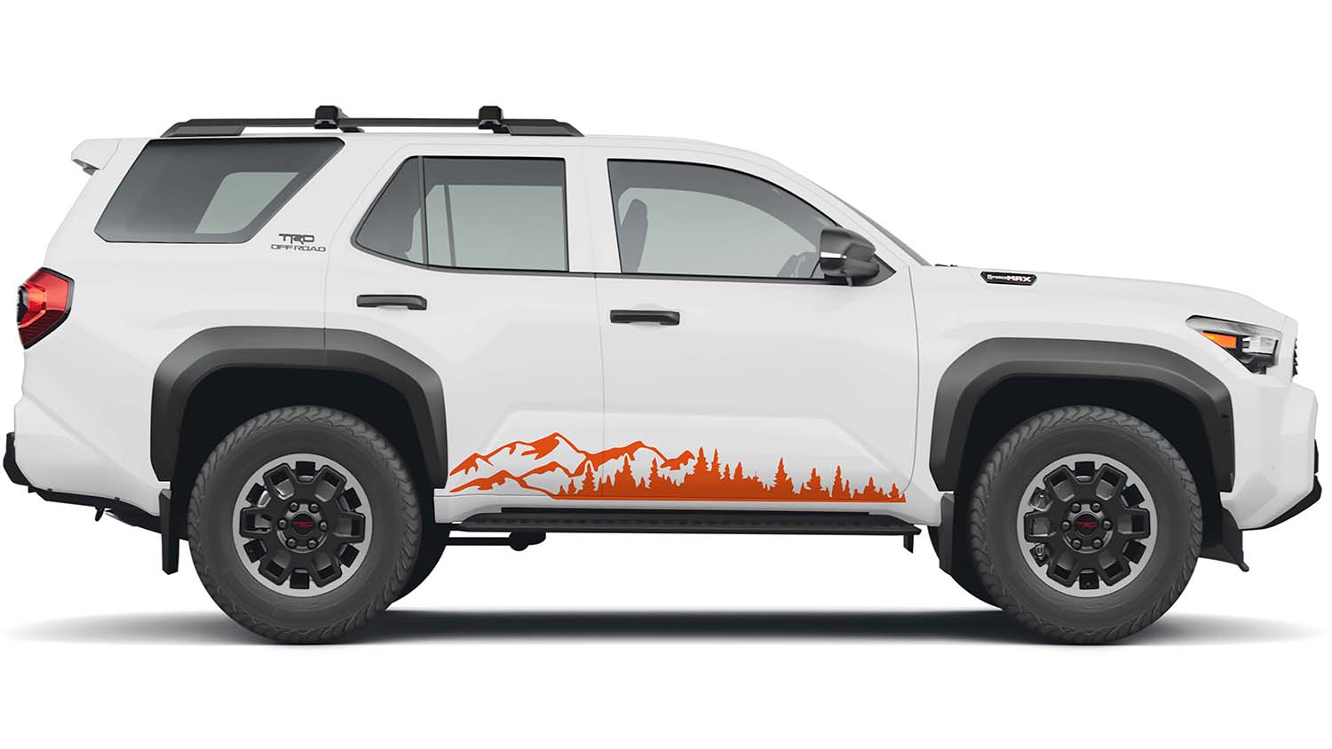 Mountain Forest 2Pcs Rocker Vinyl Transfer Decal Fits Toyota Gen 6 4Runner 2025 and Newer Models