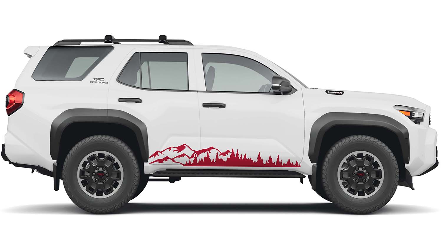 Mountain Forest 2Pcs Rocker Vinyl Transfer Decal Fits Toyota Gen 6 4Runner 2025 and Newer Models