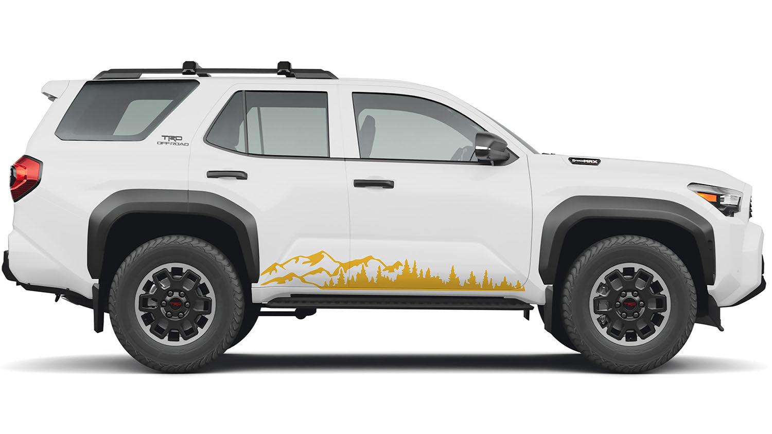 Mountain Forest 2Pcs Rocker Vinyl Transfer Decal Fits Toyota Gen 6 4Runner 2025 and Newer Models