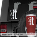 Stick Figure Fuck It Vinyl Decal