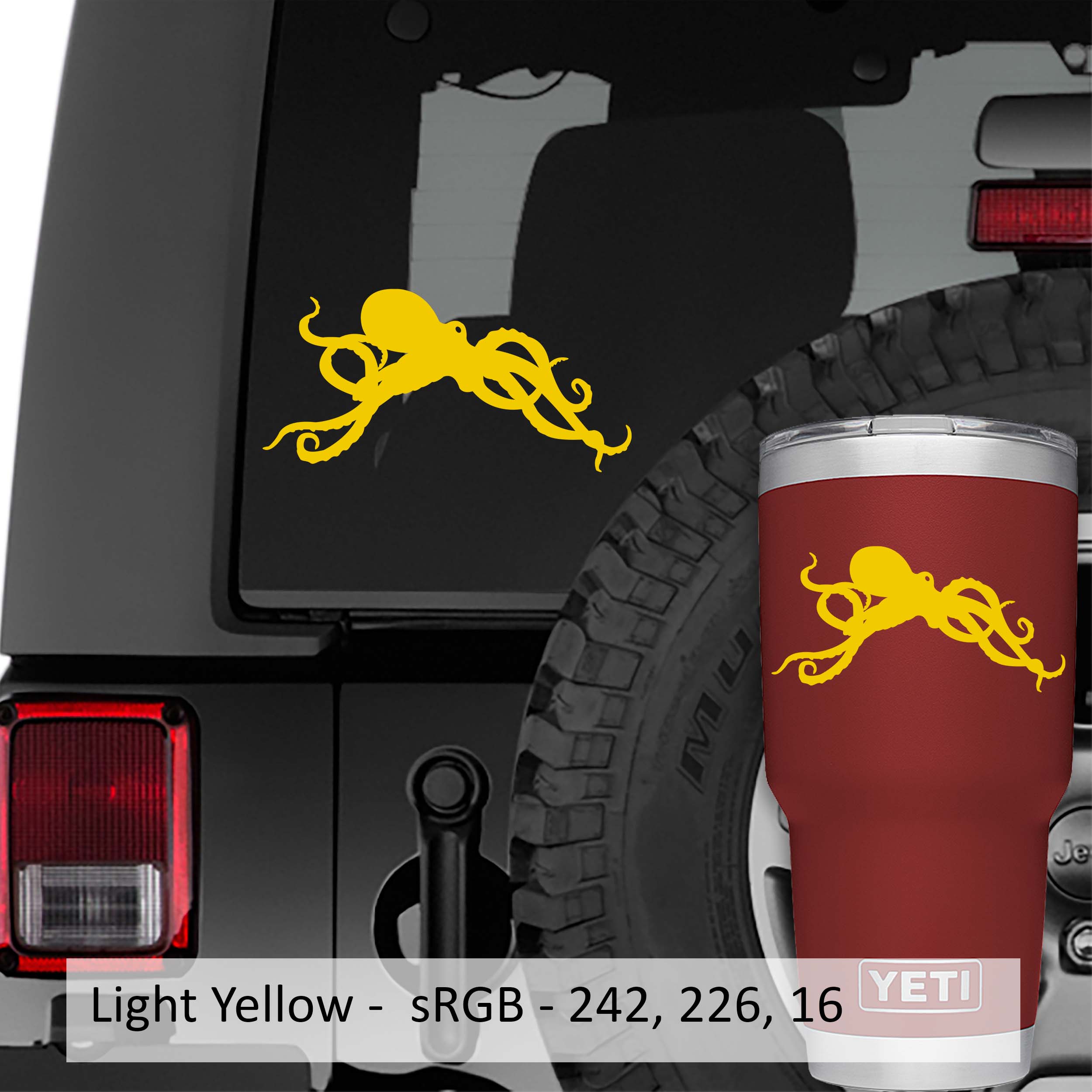 Giant Octopus Vinyl Decal