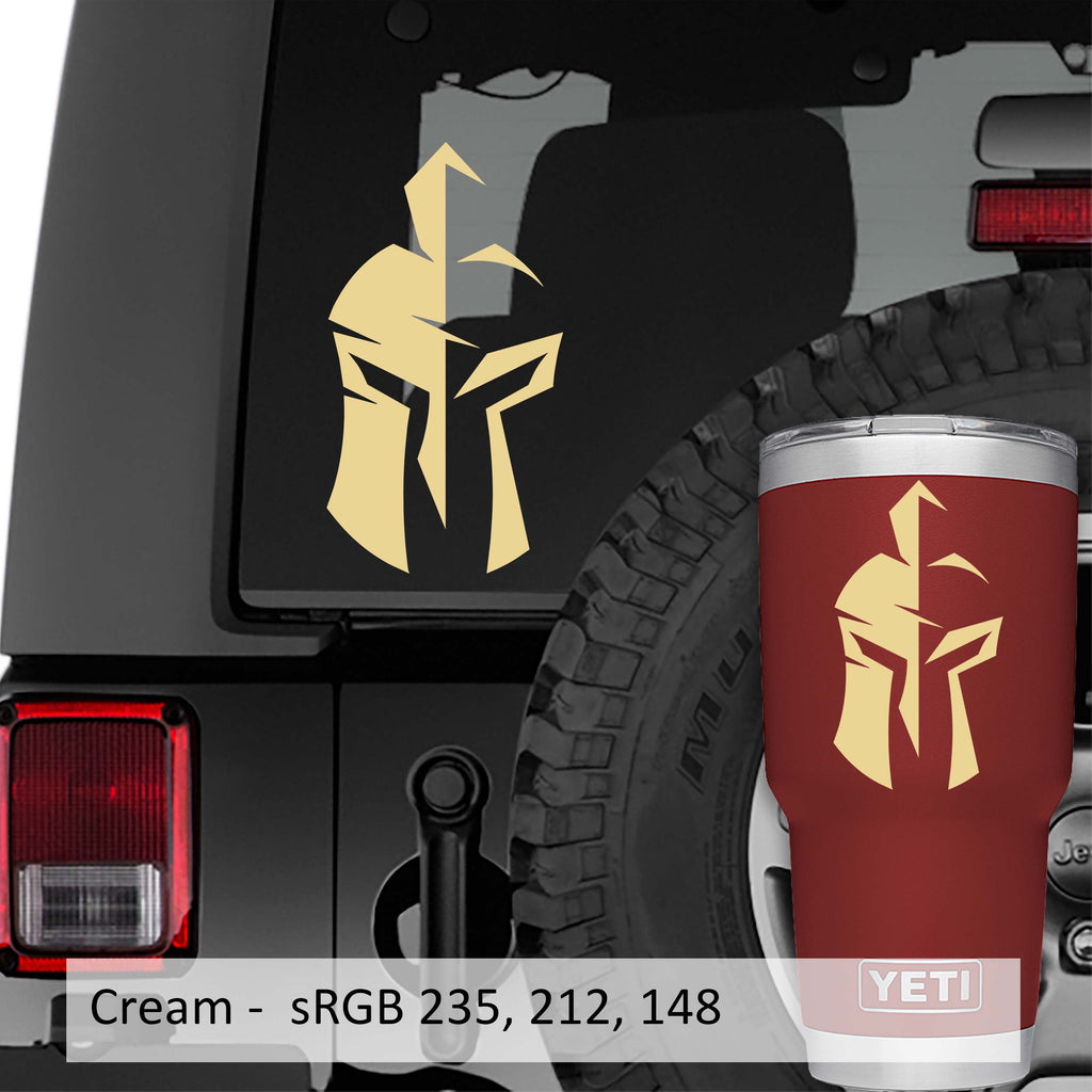 Spartan Gladiator Helmet Design Vinyl Decal