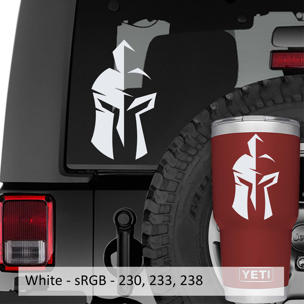 Spartan Gladiator Helmet Design Vinyl Decal