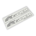 Gobi Edition Jeep Wrangler side hood vinyl decal pair with desert dune mountain silhouette artwork.