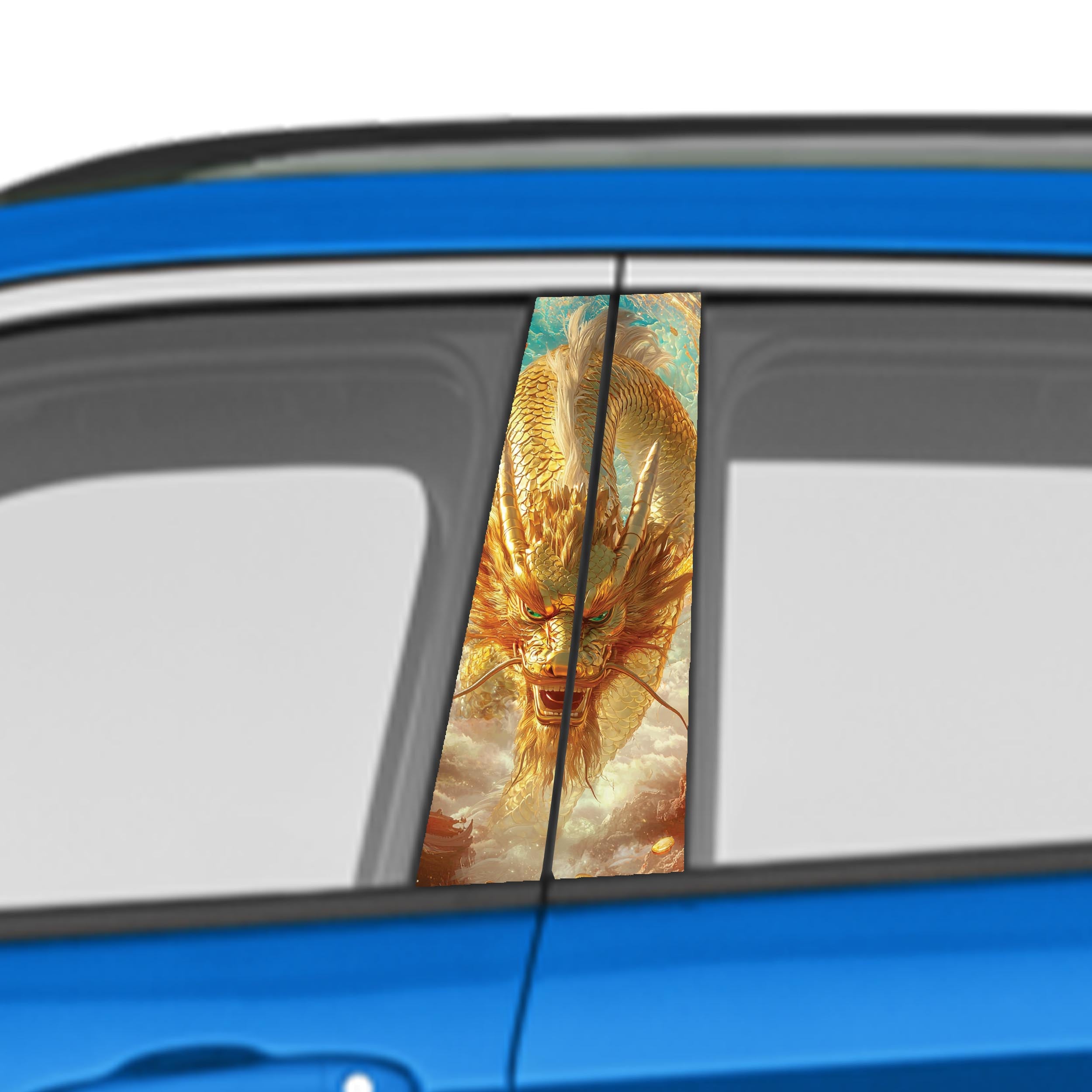 Animal Car Door Vinyl Graphic: Bold Livery Sticker for Pillar Panels Universal Fit