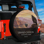 Grand Canyon National Park spare tire cover mounted on a Jeep Wrangler tailgate