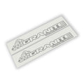Granite Crystal Edition Jeep side hood decal pair with crystal rock graphic and bold outlined lettering set