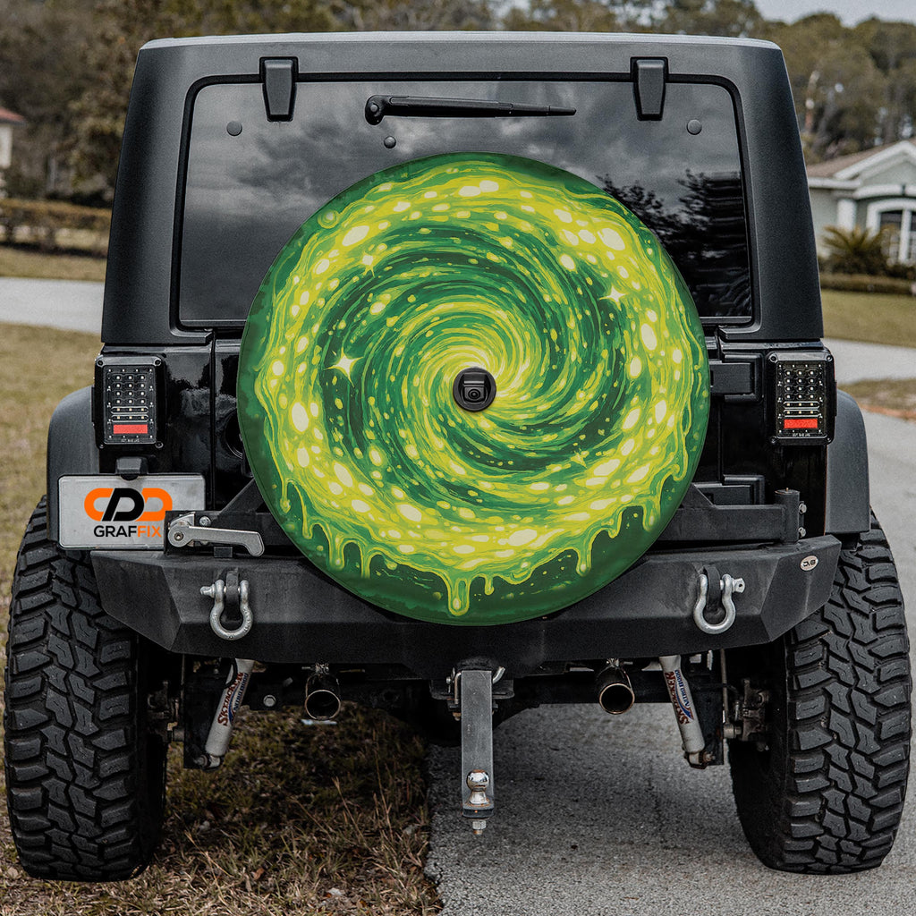 Central Finite Curve Interdimensional Portal Spare Tire Cover