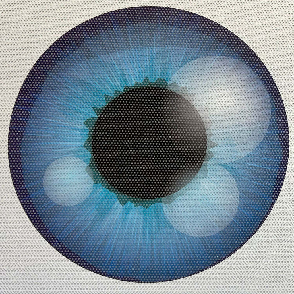 Eyeball Round Headlight Overlay Graphics Kit Vinyl Decal Cover 2 Piece Set