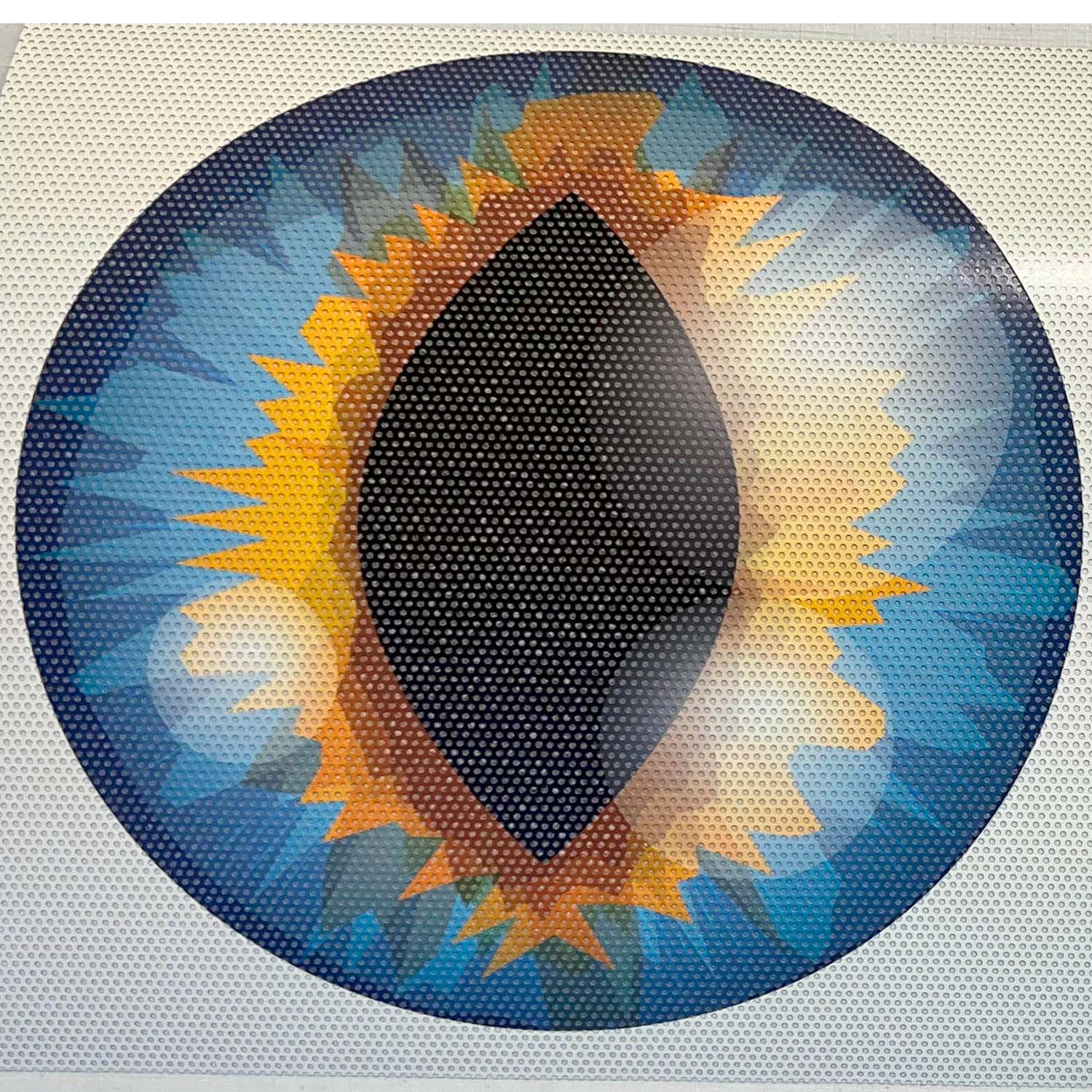 Eyeball Round Headlight Overlay Graphics Kit Vinyl Decal Cover 2 Piece Set