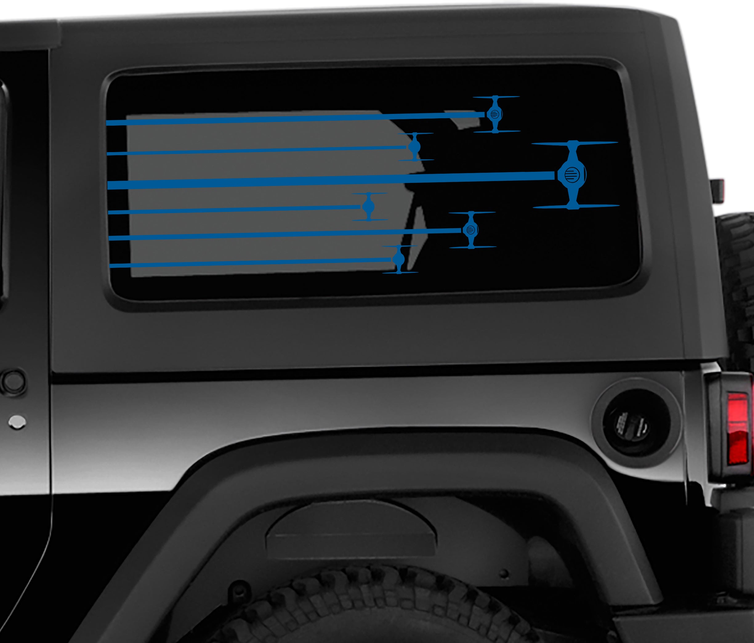  Tie Fighter Formation Squadron Vehicle Stripe Vinyl Decal