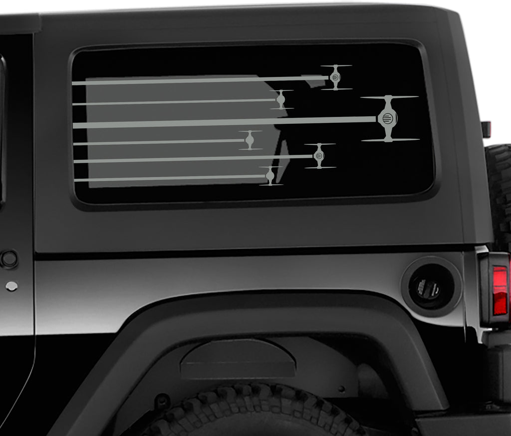  Tie Fighter Formation Squadron Vehicle Stripe Vinyl Decal