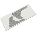 Hydro blue honeycomb hex mesh fender vent decal applied to JL Wrangler or JT Gladiator vent
