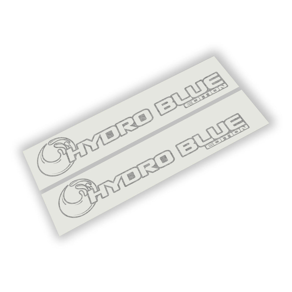 Hydro Blue Edition wave icon paired fender decal set for Jeep Wrangler JL and Gladiator JT hood