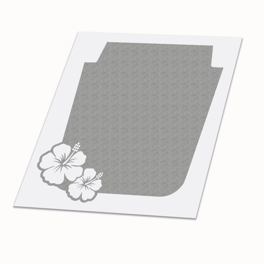Hibiscus Hawaiian Flower Hood Blackout Decal for Jeep Wrangler JK/JKU